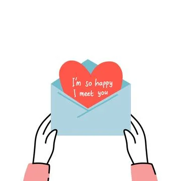 Love message illustration Stock Illustration