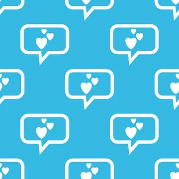Love message pattern Stock Illustration