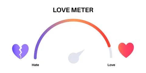 Love meter element Stock Illustration