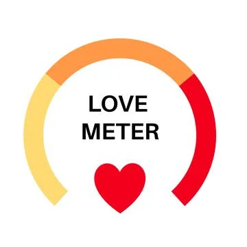 Love meter element Stock Illustration