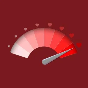 Love meter Stock-Illustration