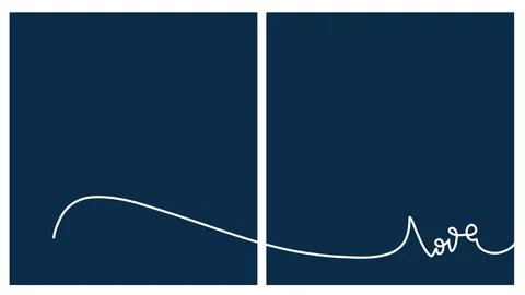 Love minimalist background Stock Illustration