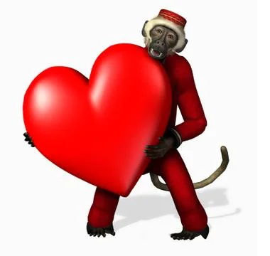 Love Monkey Stock-Illustration