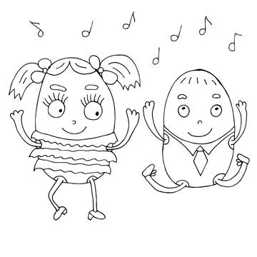 Love monsters. Funny monsters. vector illustration. Comics. Coloring for Stock Illustration