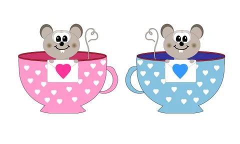 Love the mouse vector Stock Illustration