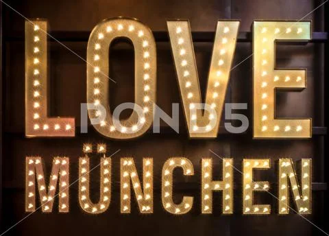 Love Muenchen (Munich) Stock Photos