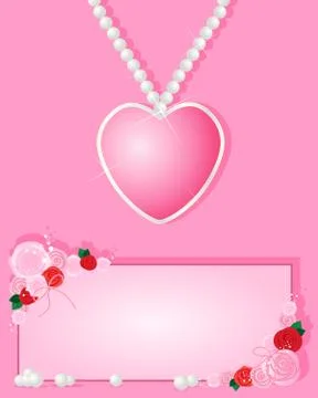 Love necklace Stock Illustration
