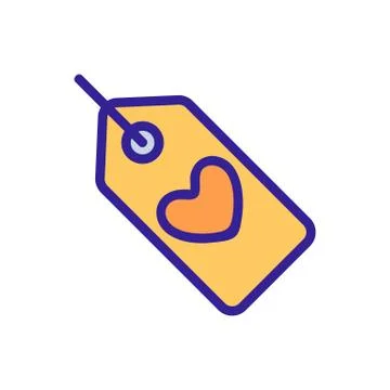 Love note icon vector. Isolated contour symbol illustration 스톡 일러스트