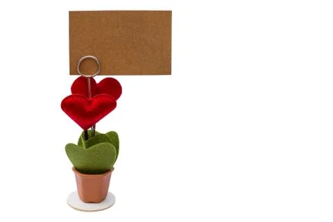 Love note label Stock Photos