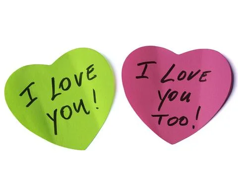 Love Notes Exchange Stock Photos