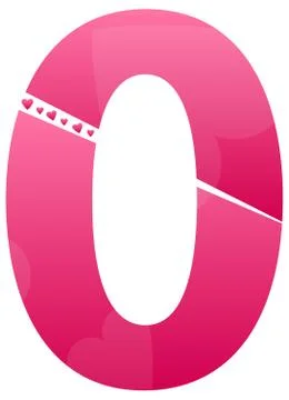 Love Number Zero Ilustração Stock