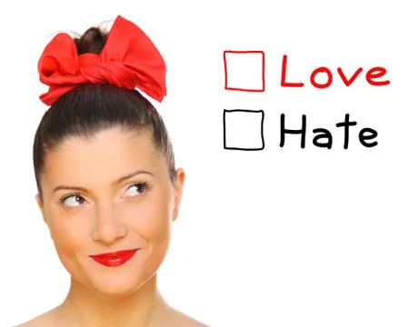 Love or hate? Stock Illustration