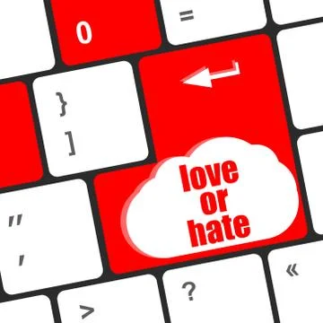 Love or hate relationships communication impressions ratings reviews computer 스톡 일러스트
