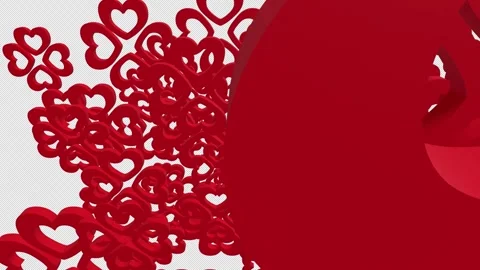 Love or Heart Background Animation. Stock Footage 315424092