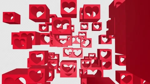Love or Heart Background Animation. Stock Footage 315424151