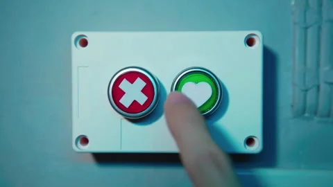 Love or Not button Stock Footage 301864172