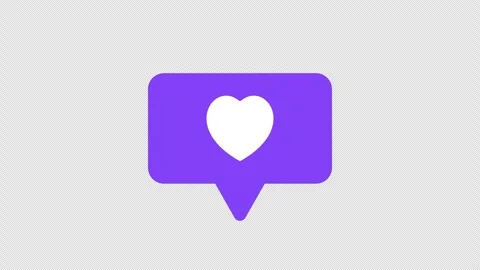 Love or like symbol Stock Footage 333856288