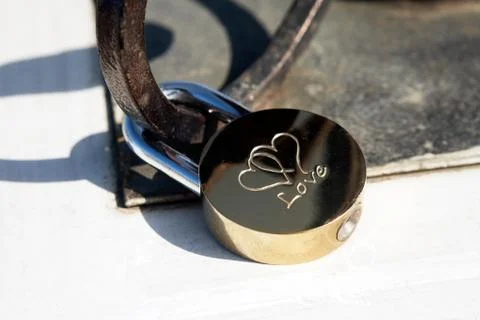 Love padlock Stock Photos