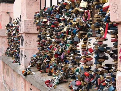 Love padlocks Stock Photos