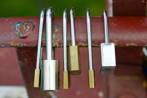 Love padlocks Stock Photos