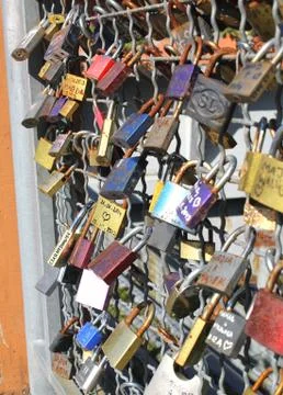 Love padlocks Stock Photos