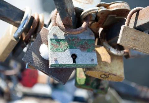 Love padlocks Stock Photos
