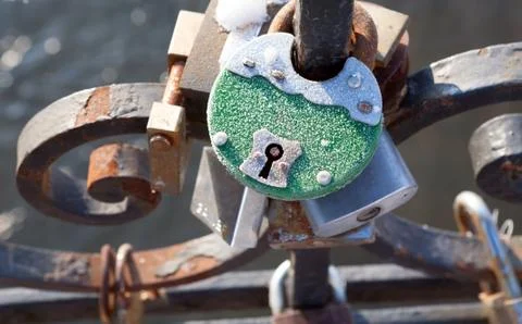 Love padlocks Stock Photos
