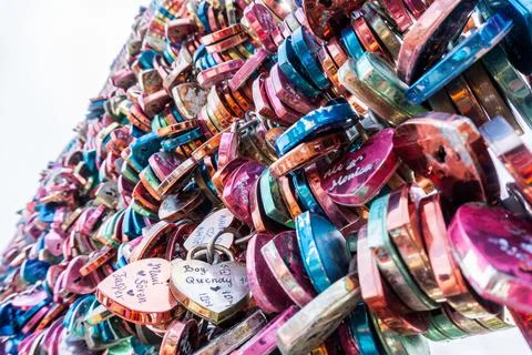 Love padlocks Stock Photos