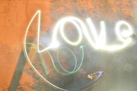 Love paintlight 库存照片