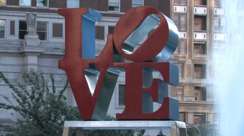 Love Park CU 스톡 동영상 34164821