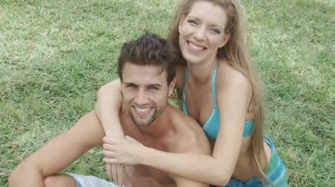 Love at the park Stock Footage 10605155