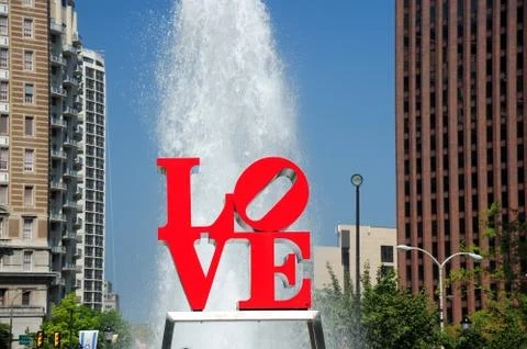 Love park Stock Photos
