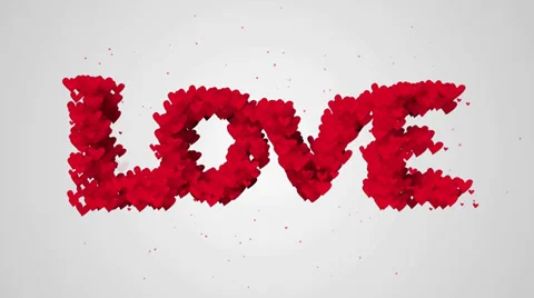 Love Particles 3D animation 4K Resolution Ultra HD Stock Footage 39656720