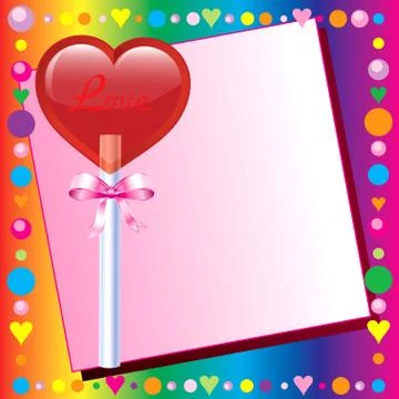 Love Party Template  Stock Illustration