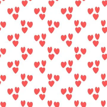 Love pattern design. Valentine decorative background in flat style. Repeat .. Stock Illustration