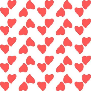 Love pattern design. Valentine decorative background in flat style. Repeat .. Stock Illustration