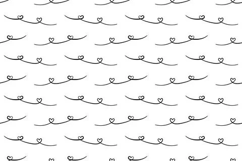 Love pattern design. Valentine decorative background in flat style. Repeat .. Stock Illustration