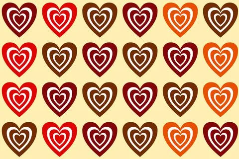 Love Pattern Graphic Wall Art Print Illustration Background   Wallpaper Abstract Illustrazione stock