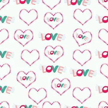 Love pattern Stock Illustration