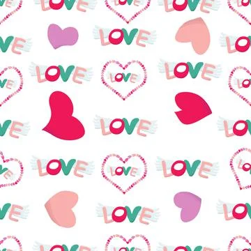 Love pattern Stock Illustration