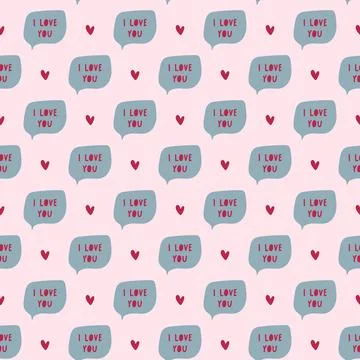 Love pattern Stock Illustration