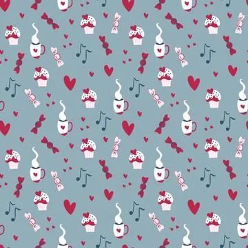 Love pattern Stock Illustration