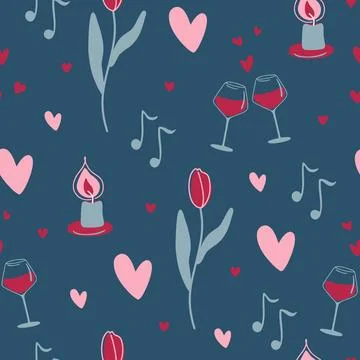 Love pattern Stock Illustration