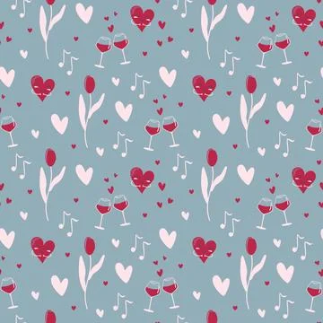 Love pattern Stock Illustration