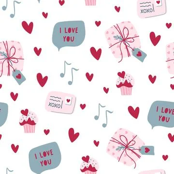 Love pattern Stock Illustration