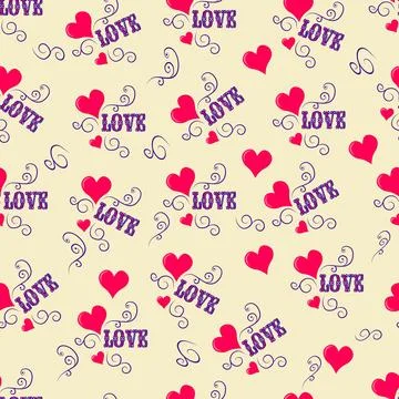 Love pattern Stock Illustration