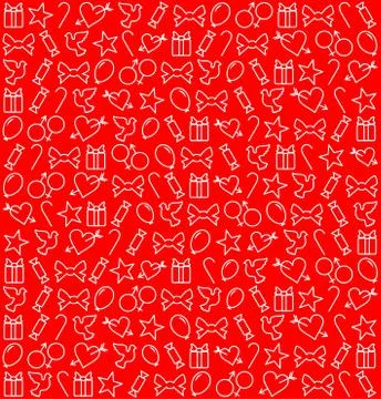 Love Pattern Texture Stock Illustration