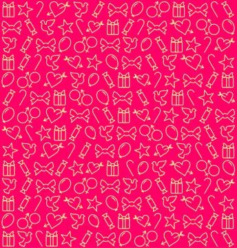 Love Pattern Texture Stock Illustration