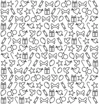 Love Pattern Texture Stock Illustration