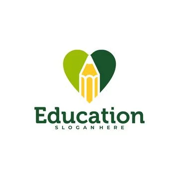 Love Pencil logo vector template, Creative Pencil design concepts illustrat.. Stock Illustration